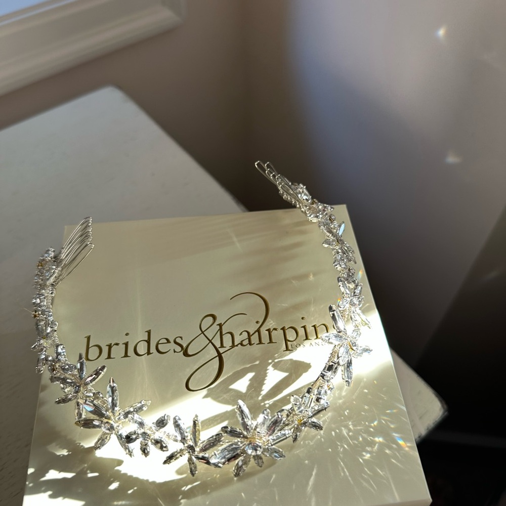 Bridal/Formal Crystal Floral Headband - Picture 3 of 4